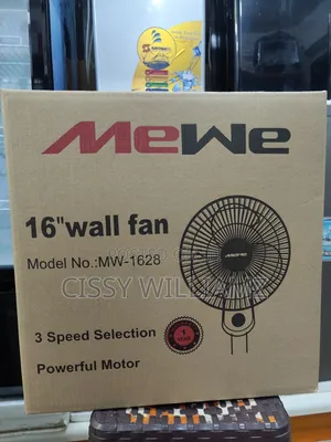 16 Inch Wall Fan - 3 Speed Mewe Wall Fan