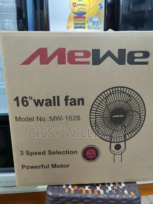 Mewe Wall Mount Fan 16 Inch With 3 Speed