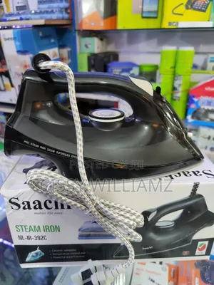 Saachi Steam Iron With Non Stick Plate - Black
