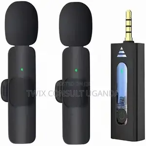 Double Wireless Lavalier Microphone With AUX Pin