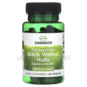 Swanson, Full Spectrum Black Walnut Hulls, 500 Mg, 60 Caps