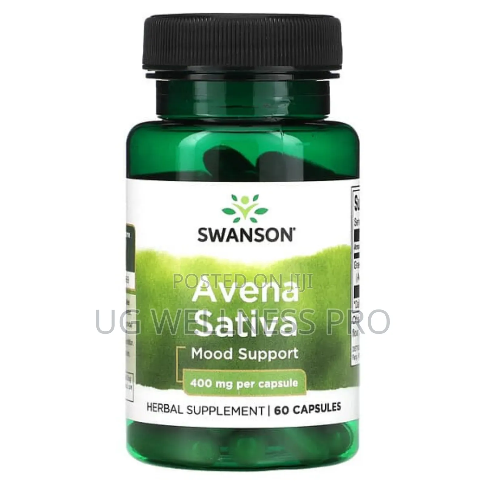 Swanson, Avena Sativa, 400 Mg, 60 Capsules for Mood Support