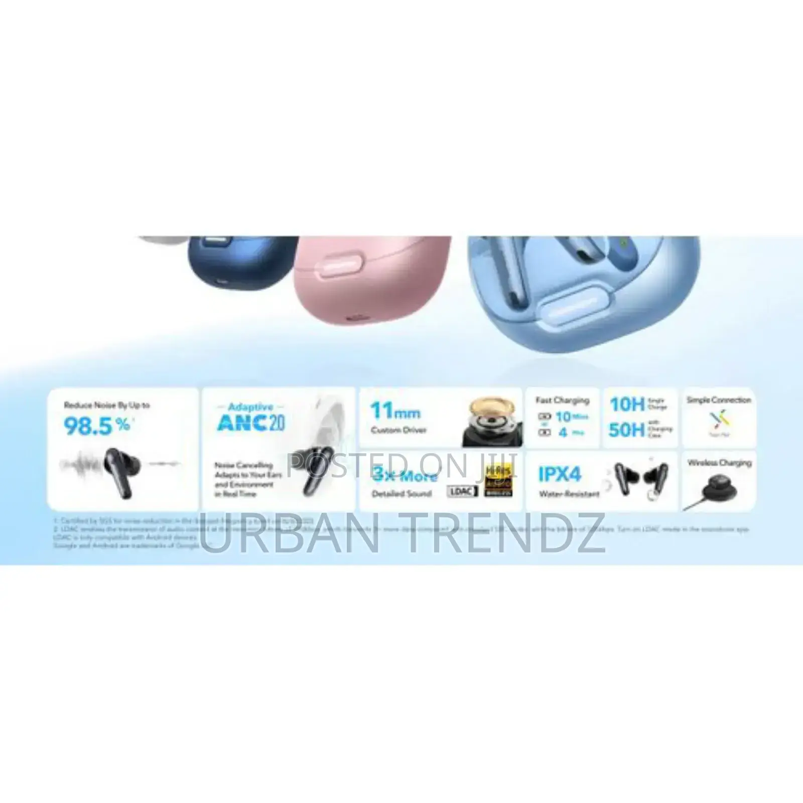 Soundcore Anker Liberty 4 NC Wireless Earbuds.