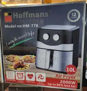Detachable Hoffmans HM-778 Air Fryer 10L
