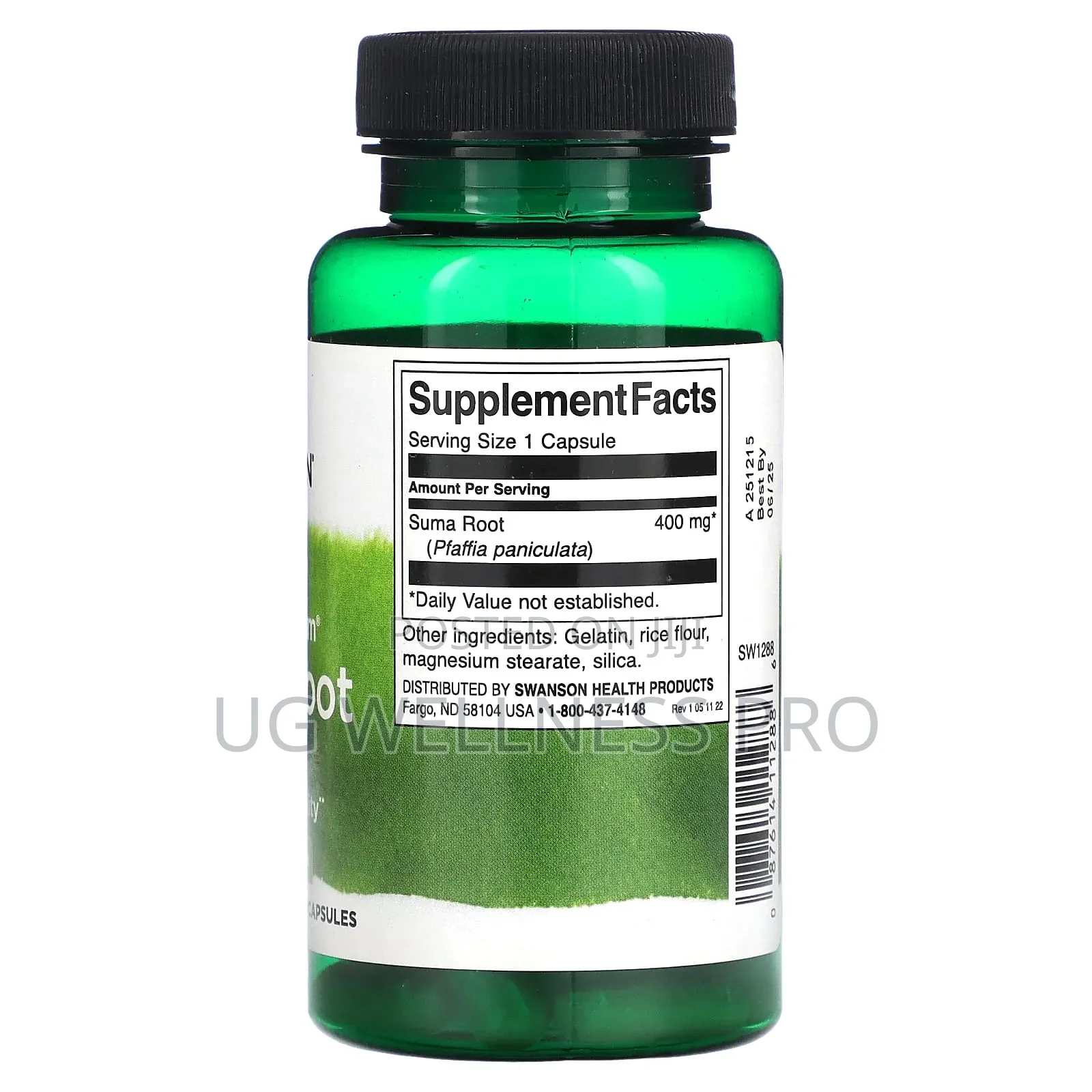 Swanson, Full Spectrum Suma Root, 400 Mg, 60 Capsules