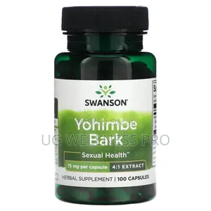 Swanson, Yohimbe Bark, 75 Mg, 100 Capsules