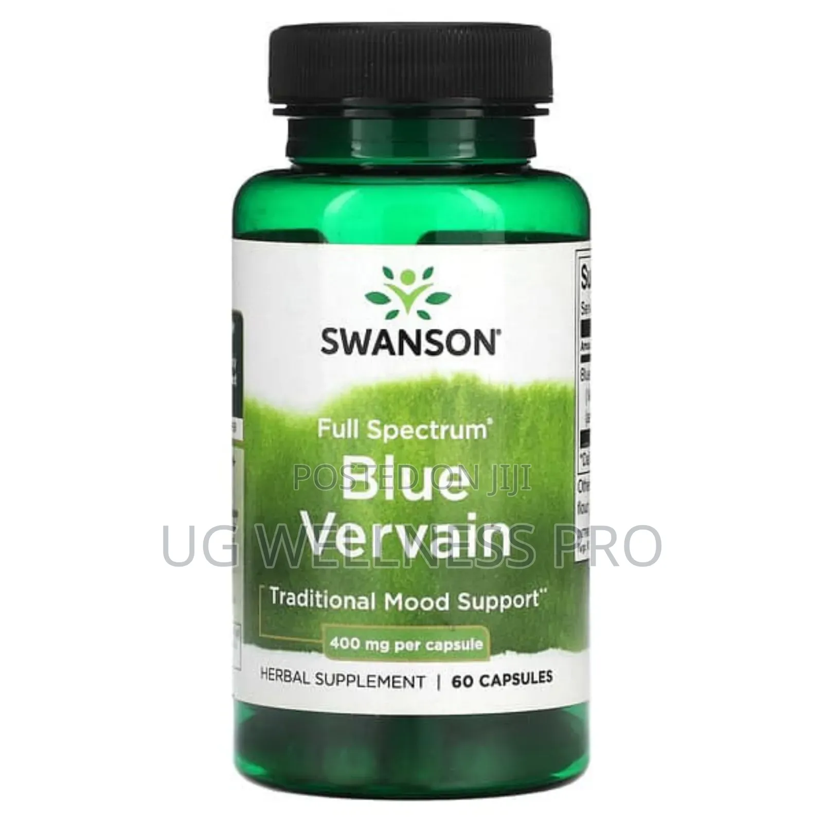 Swanson, Full Spectrum Blue Vervain, 400 Mg, 60 Capsules