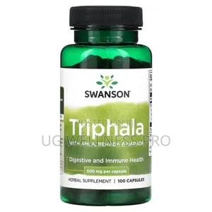 Triphala With Amla, Behada Harada, 500 Mg, 100 Caps