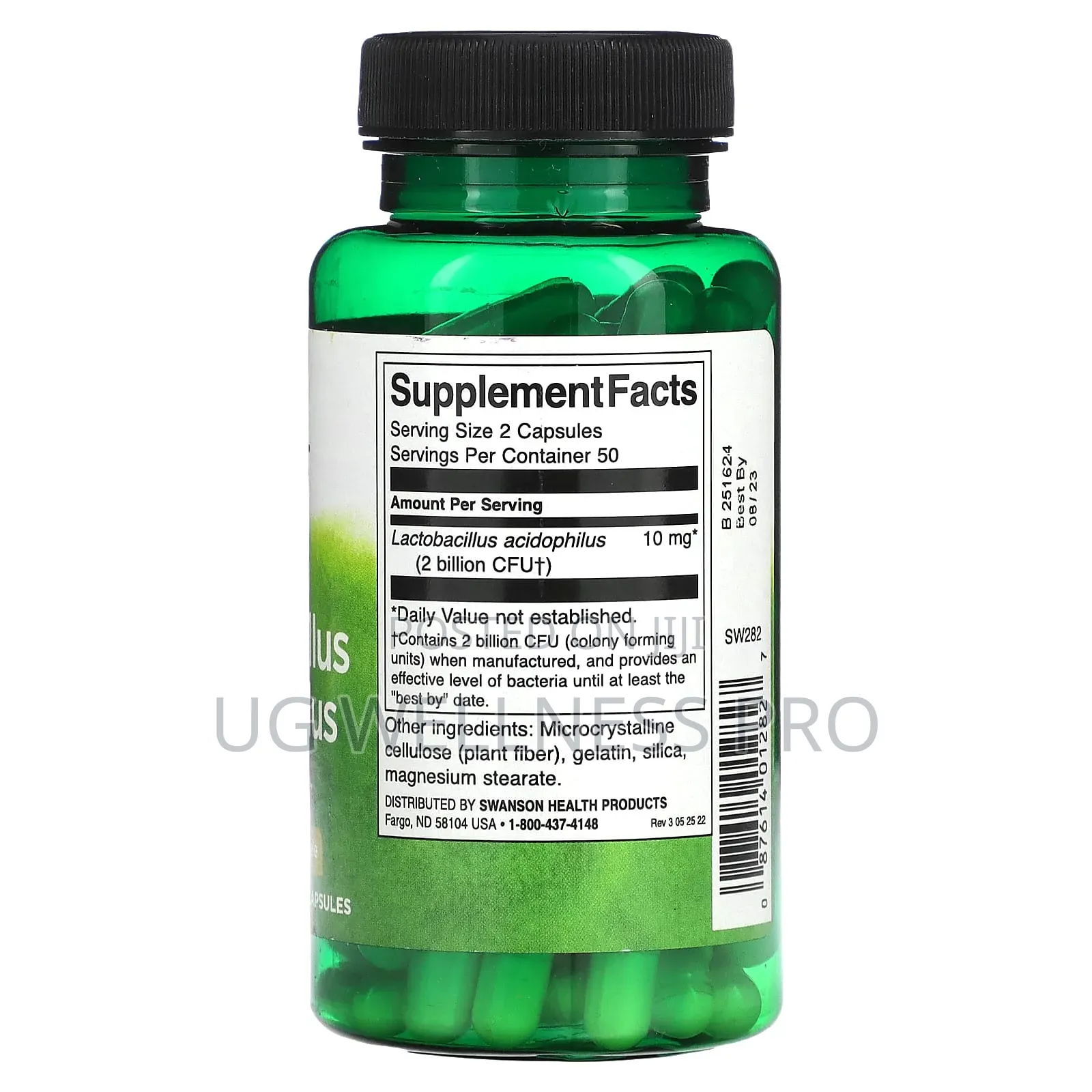 Swanson, Lactobacillus Acidophilus, 1 Billion CFU, 100 Caps
