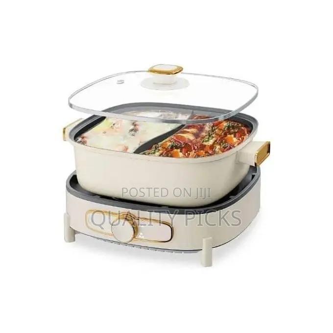 Boma Hot Pot Electric With Divider, 5L Double-Flavor