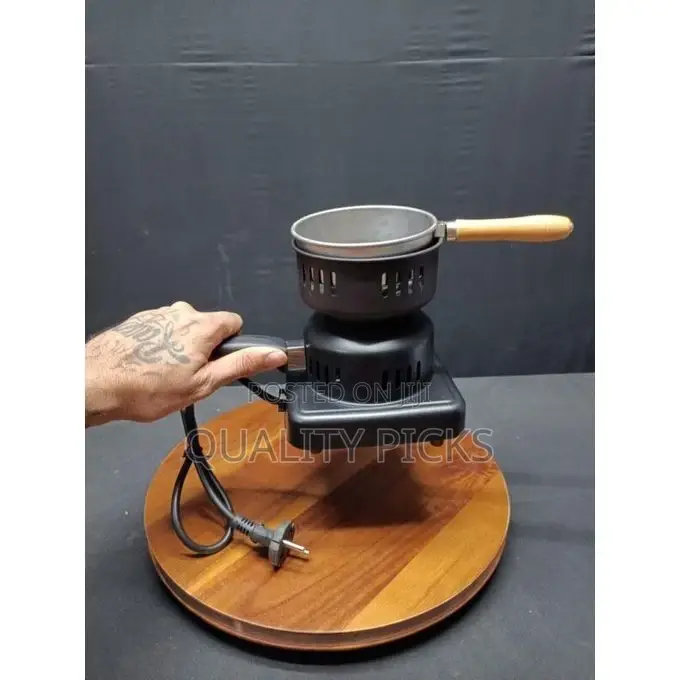 Portable Coal Burner With Stainer Tubular Coffee Heater