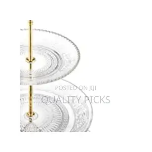 3 Tier Glass Serving Cake Stand - Colourless