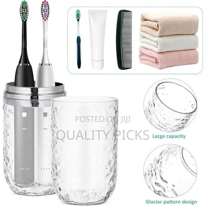 Portable Toothbrush Holder Cup Storage Container