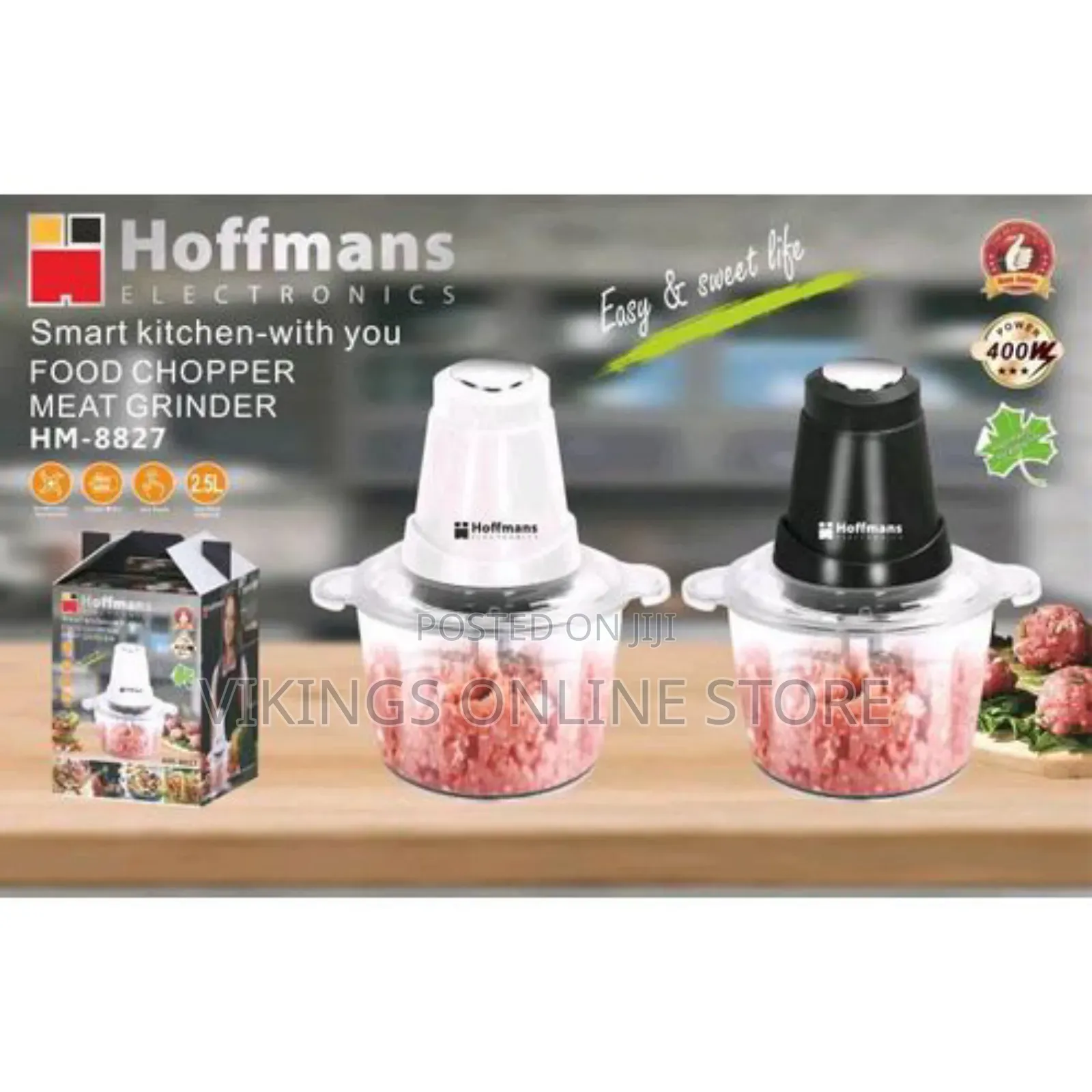 Hoffmans Multi Function Food Chopper HM-8833 - Clear