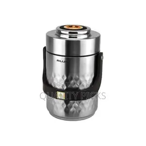 Steel Food Flask,Lunch Box 2.5litres - Silver