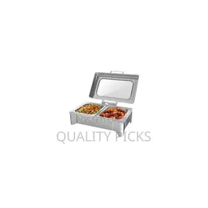 9L Double Compartment Rectangular Buffet Warming Tray