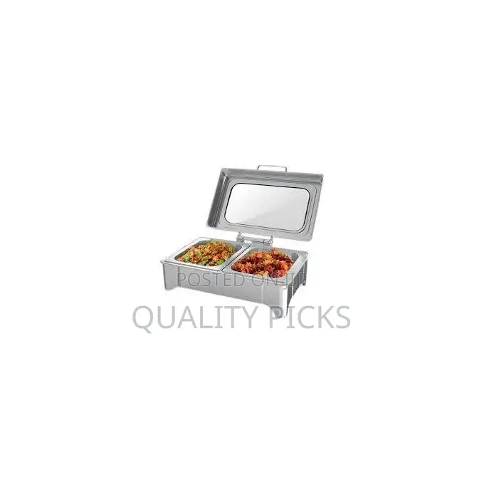 9L Double Compartment Rectangular Buffet Warming Tray
