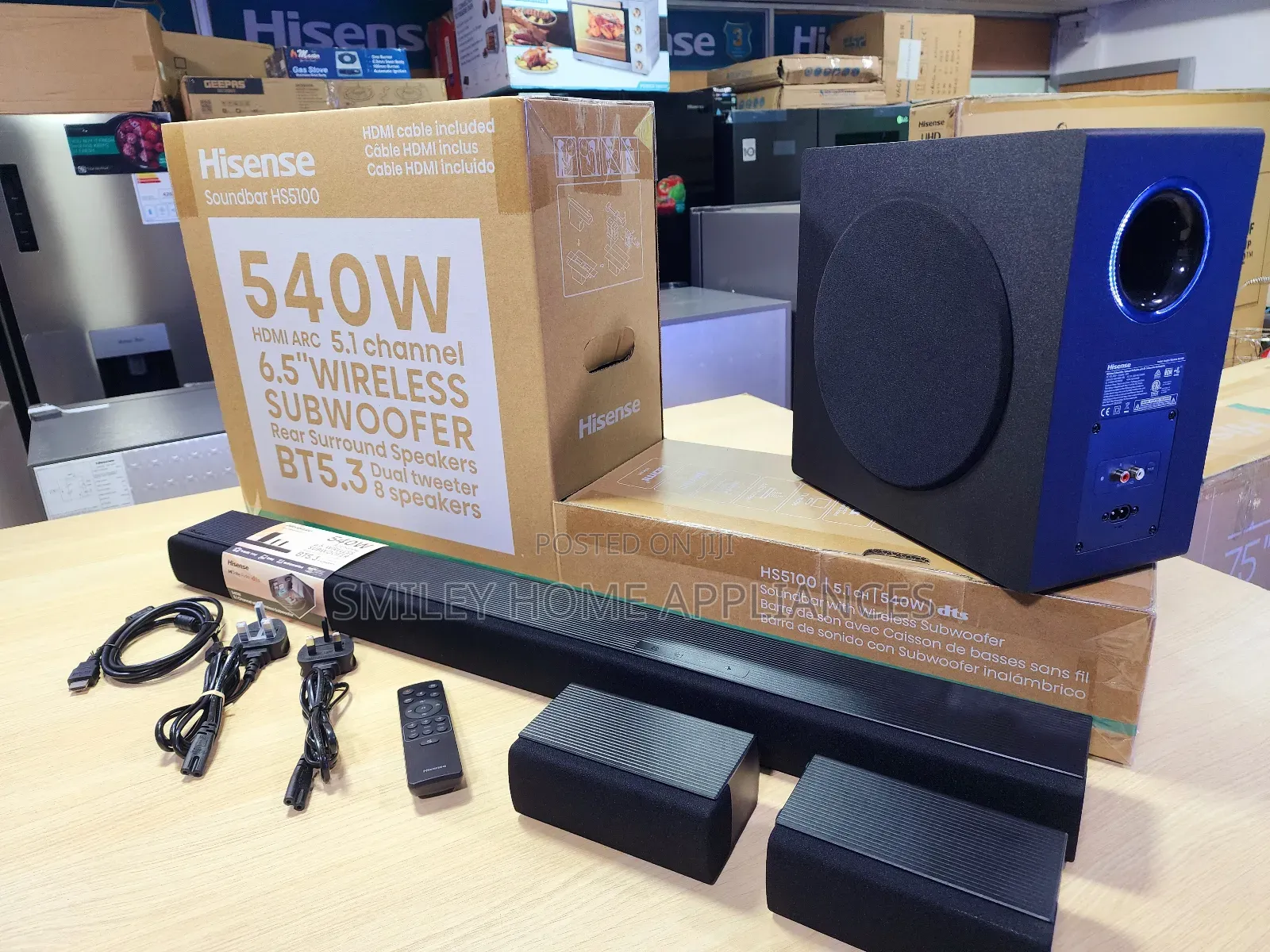 Hisense Wireless Deepbass 540watts Soundbar