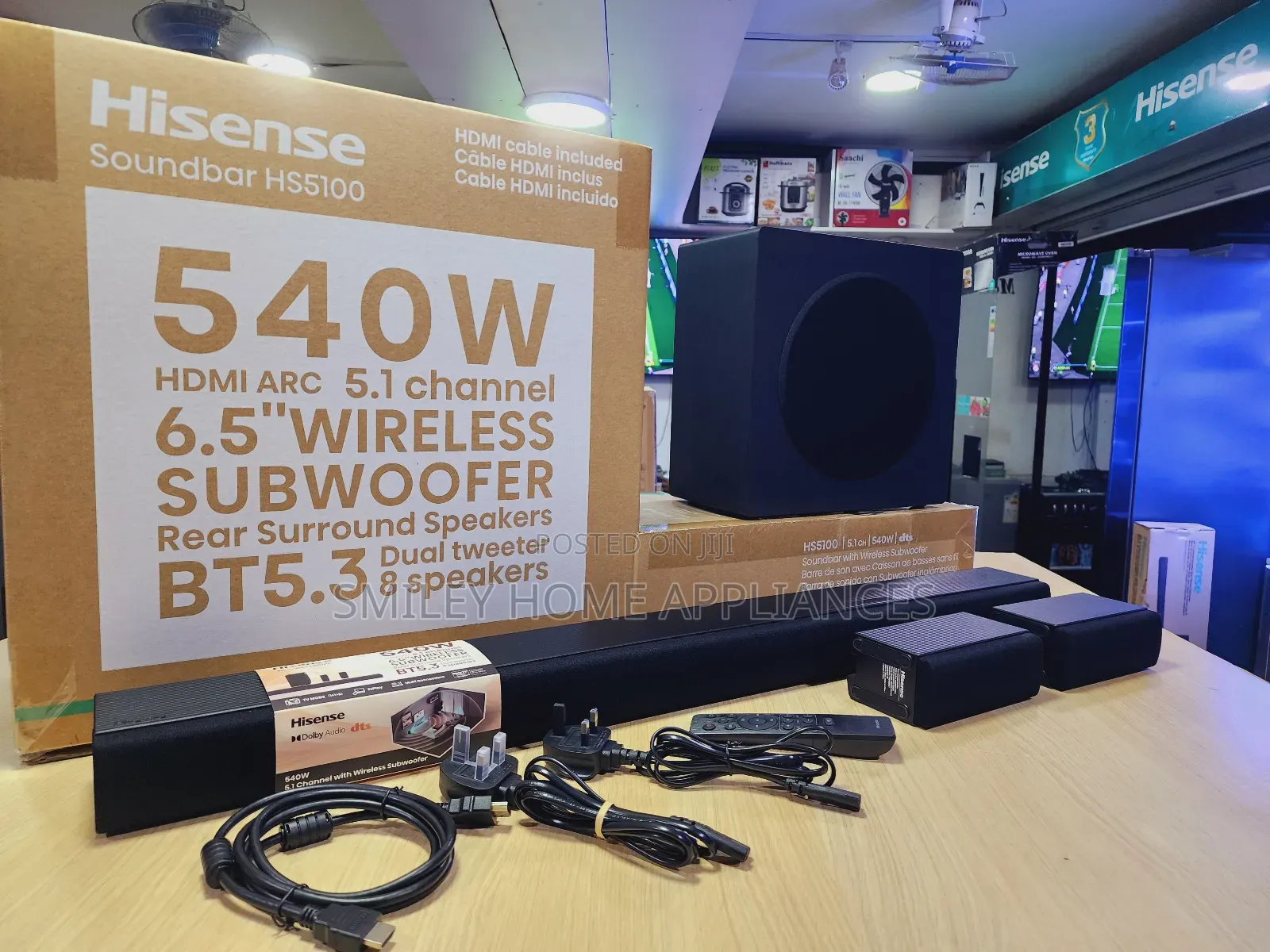 Hisense Wireless Deepbass 540watts Soundbar