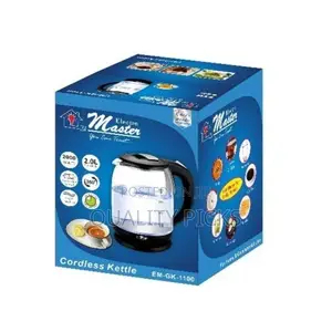 Electro Master 2 Liter Electric Blue Led Glass Kettle