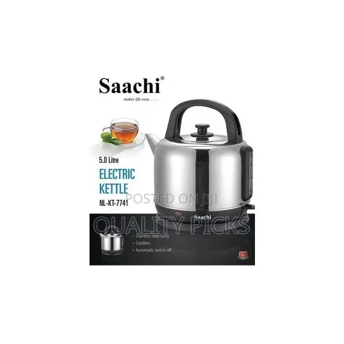Saachi 5 Litre Electric Kettle - Black,Silver