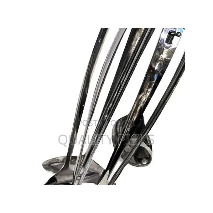 Long Dinner Serving Utensils/Spoons With Stand, 7pcs