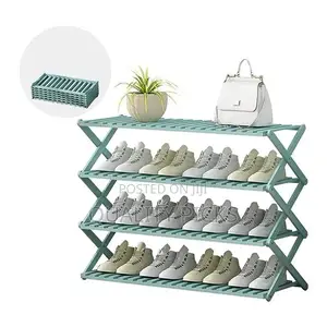 4 Tier Wooden Bamboo Shoe Rack Storage Shelf Organizer