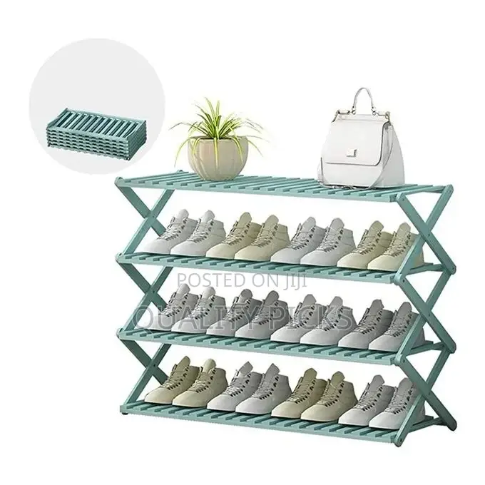 4 Tier Wooden Bamboo Shoe Rack Storage Shelf Organizer