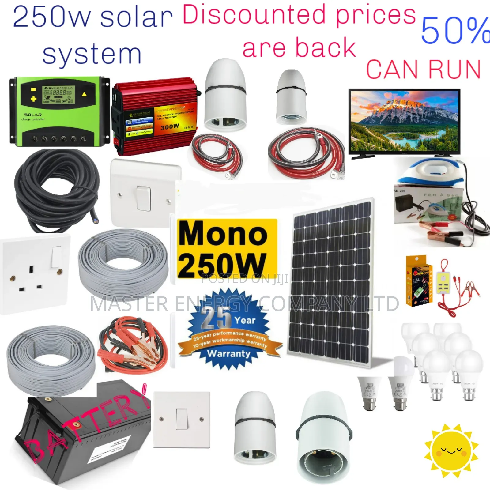 250w Solar System Full Kit German Technology