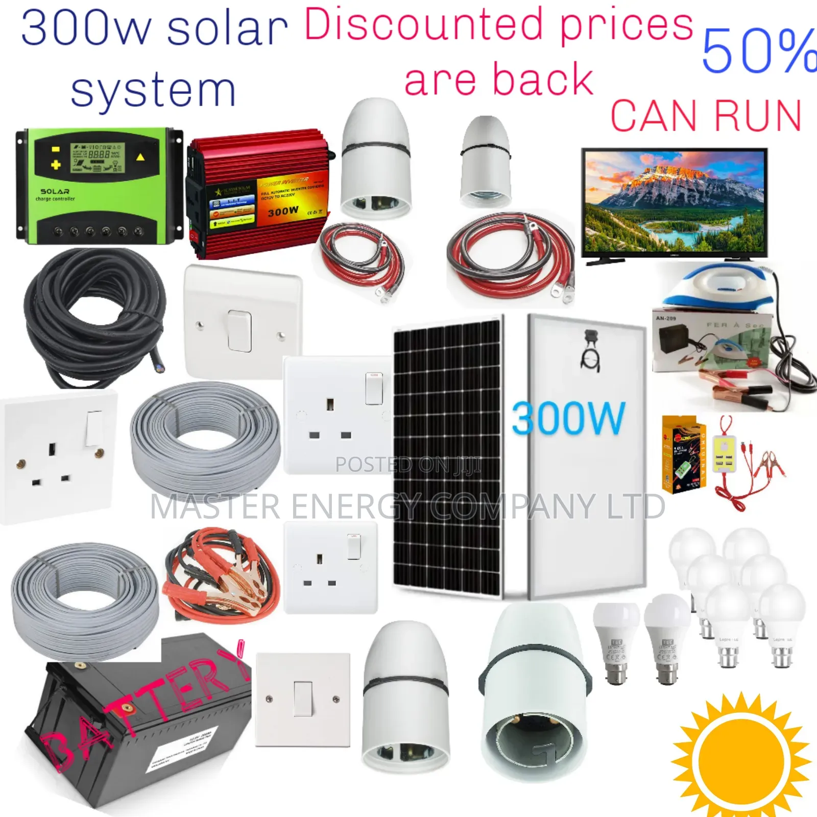 300w Solar System Full Kit German Technology Sdygd