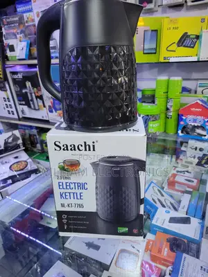Black Saachi Electric Kettle 2.3l/1500w Electric Kettle