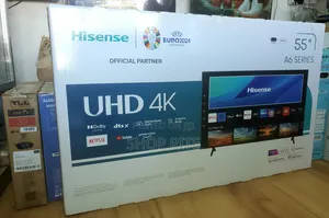 Hisense 55inches Uhd A6 Series Smart TVS 3yrs Warranty