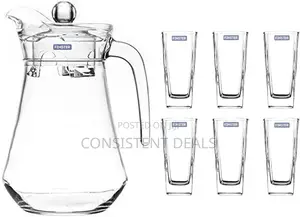 Glass Jug With Water Glasses