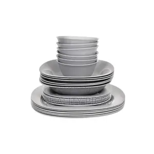 Luminarc 24 Piece Luminarc Plates,Side Plates Dinner Set-