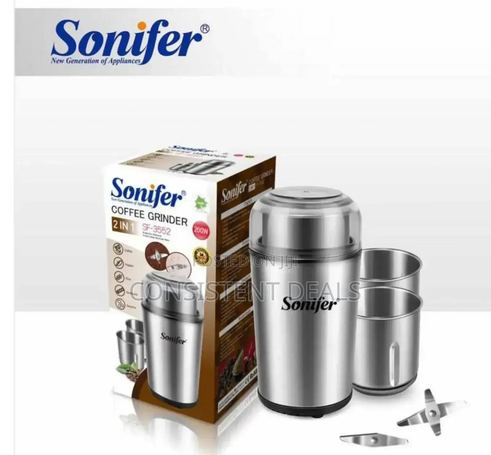 Sonifer Mini Electric Coffee Grinder