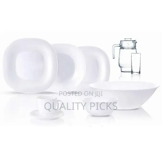 Luminarc Neo Carine White Plates Bowls Cups Plates Set