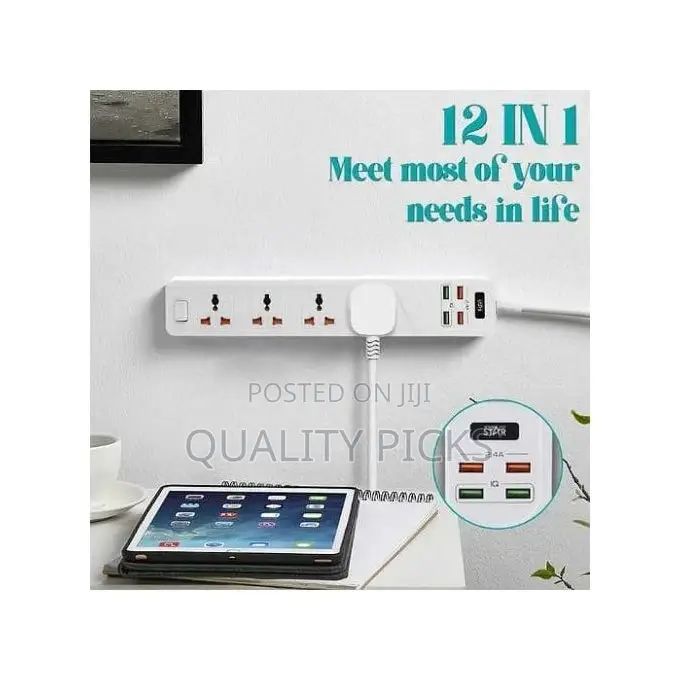 Winningstar 4 Switched Universal Extension Socket Cable-
