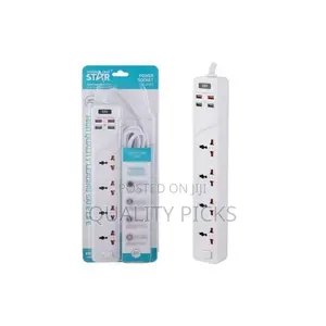 Winningstar 4 Switched Universal Extension Socket Cable-
