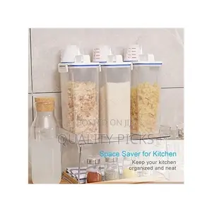2 Litre Plastic Food Storage Rice Cereal Container Bin