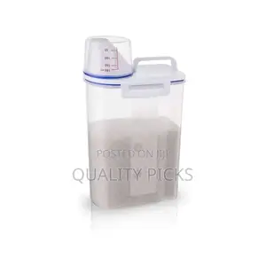 2 Litre Plastic Food Storage Rice Cereal Container Bin