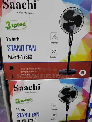 7.5 Hour Timer Saachi Stand Fan/16inch Electric Stand Fan