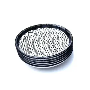 6 Pieces of Food Deep Multi Design Dinner Plates