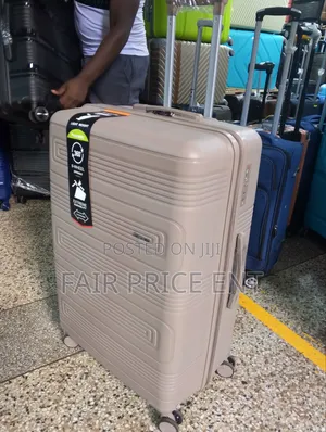 Extreme Rubber Plastic Suitcases. Large( Cream)