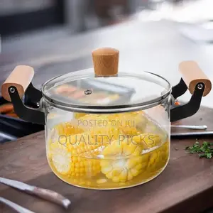 2.5L Soup Steam Pot Cooking Saucepan Glass Ramen Bowls