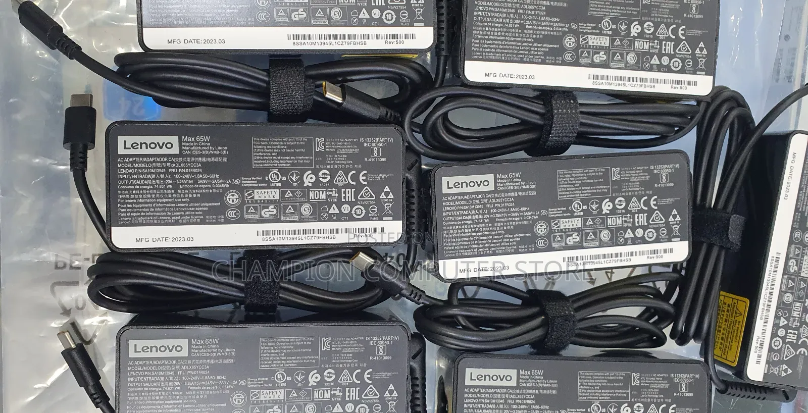 Lenovo 65w Ac Power Adapter Usb Type-C Charger