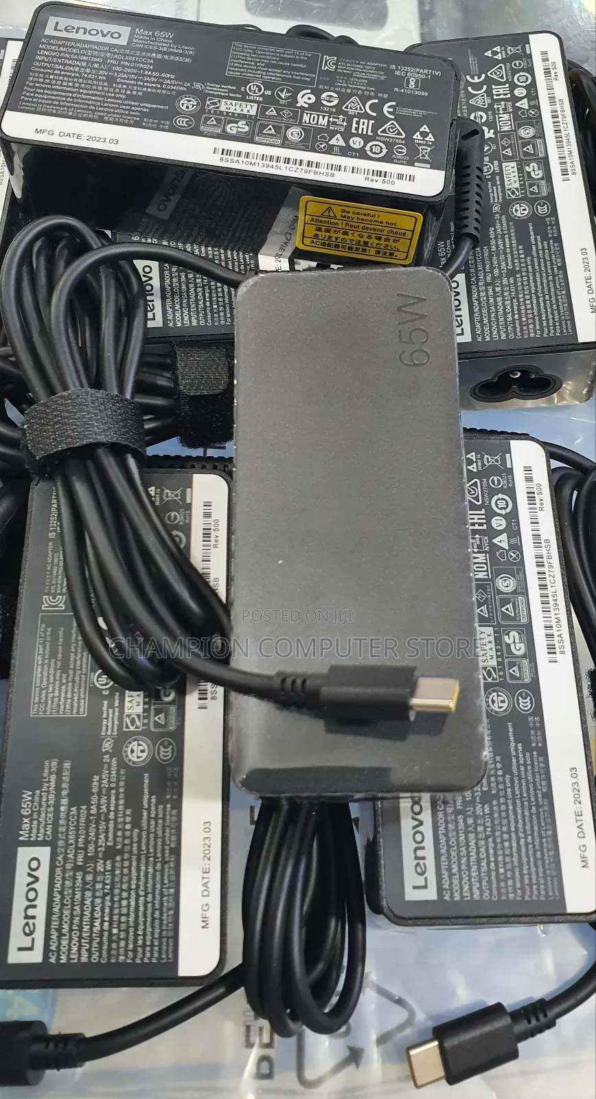 Lenovo 65w Ac Power Adapter Usb Type-C Charger