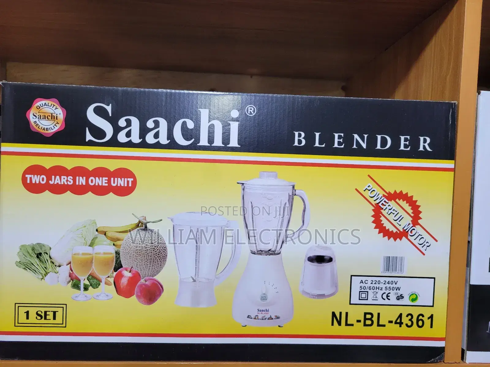 NL-BL-4361 Blender 1.5l/3in1 Saachi Blender