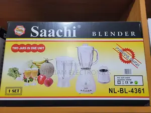 Electric 1.5L Saachi Blender/3in1 White Saachi Blender