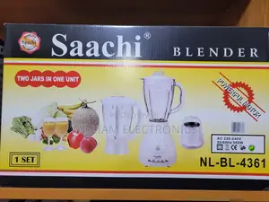 White Saachi 3in1 Blender/Electric Saachi Blender 1.5L