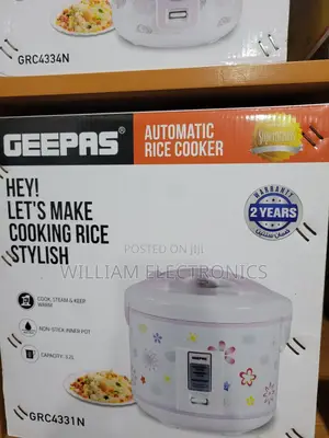 3.2L Geepas Rice Cooker With Steamer/1250w